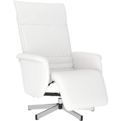 Vidaxl - Fauteuil inclinable avec repose-pieds blanc similicuir