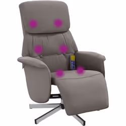 Asseyez-vous et détendez-vous dans ce fauteuil inclinable de massage très confortable ! Fonction de vibration : les 6 points  ...