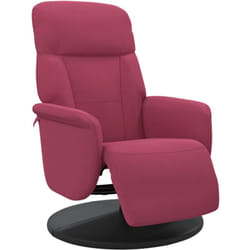 Vidaxl - Fauteuil inclinable avec repose-pied rouge bordeaux velours