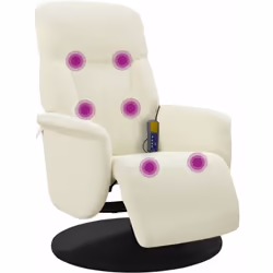 Asseyez-vous et détendez-vous dans ce fauteuil inclinable de massage très confortable ! Fonction de vibration : les 6 points  ...