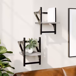 Maximisez votre espace intérieur et donnez du style à votre mur avec ces étagères murales ! Matériau robuste : le bois d'ingé ...