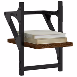 VidaXL 836232 étagères Bois, Métal Marron, Bois