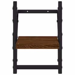 VidaXL 836232 étagères Bois, Métal Marron, Bois - Vue supplémentaire 5