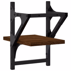 VidaXL 836232 étagères Bois, Métal Marron, Bois - Vue supplémentaire 7