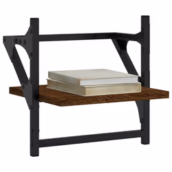 VidaXL 836237 étagères Bois, Métal Marron, Bois
