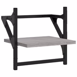VidaXL 836241 étagères Bois, Métal Gris - Vue supplémentaire 4