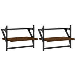VidaXL 836247 étagères Bois, Métal Marron, Bois
