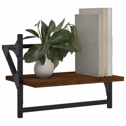 VidaXL 836247 étagères Bois, Métal Marron, Bois