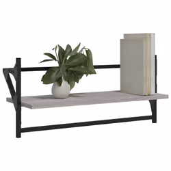 VidaXL 836251 étagères Bois, Métal Gris