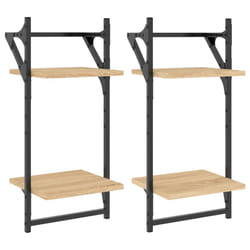 VidaXL 836254 étagères Bois, Métal Bois