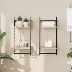 VidaXL 836254 étagères Bois, Métal Bois