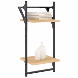 VidaXL 836254 étagères Bois, Métal Bois