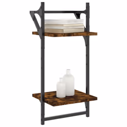 VidaXL 836255 étagères Bois, Métal Chêne, Marron