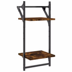 VidaXL 836255 étagères Bois, Métal Chêne, Marron - Vue supplémentaire 4