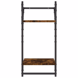 VidaXL 836255 étagères Bois, Métal Chêne, Marron - Vue supplémentaire 5