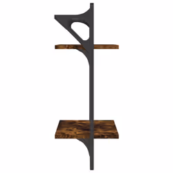 VidaXL 836255 étagères Bois, Métal Chêne, Marron - Vue supplémentaire 6