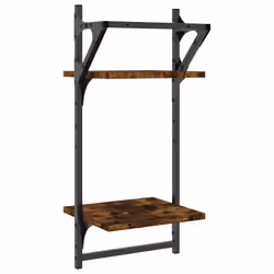 VidaXL 836255 étagères Bois, Métal Chêne, Marron - Vue supplémentaire 7