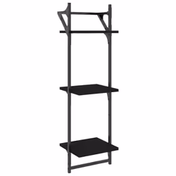 VidaXL 836258 étagères Bois, Métal Noir - Vue supplémentaire 4