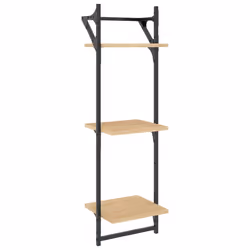 VidaXL 836259 étagères Bois, Métal Bois - Vue supplémentaire 4