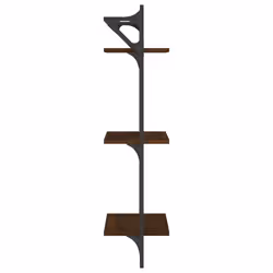 VidaXL 836262 étagères Bois, Métal Marron, Bois - Vue supplémentaire 6