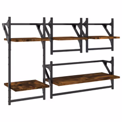 VidaXL 836265, Bois, Métal, Chêne, Marron, 1 pièce(s)