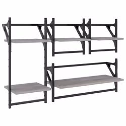 VidaXL 836266, Bois, Métal, Gris, 1 pièce(s)