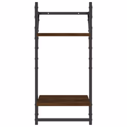 VidaXL 836267 étagères Bois, Métal Marron, Bois - Vue supplémentaire 8