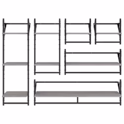 VidaXL 836271 étagères Bois, Métal Gris - Vue supplémentaire 4