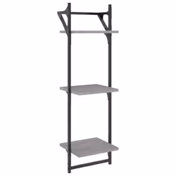 VidaXL 836271 étagères Bois, Métal Gris - Vue supplémentaire 7