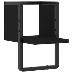 VidaXL 836273 étagères Bois, Métal Noir