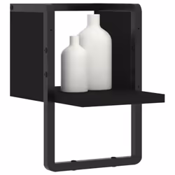 VidaXL 836273 étagères Bois, Métal Noir