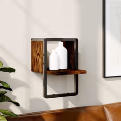 VidaXL 836275 étagères Bois, Métal Chêne, Marron