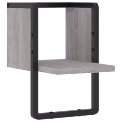 VidaXL 836276, Bois, Métal, Gris, 200 mm, 250 mm, 300 mm, 1 pièce(s)