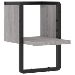 VidaXL 836276 étagères Bois, Métal Gris
