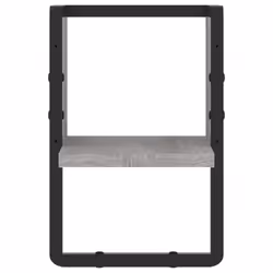 VidaXL 836276 étagères Bois, Métal Gris - Vue supplémentaire 4