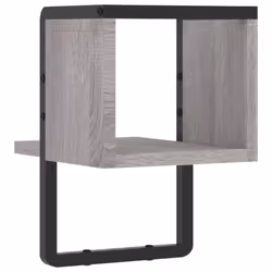 VidaXL 836276 étagères Bois, Métal Gris - Vue supplémentaire 6