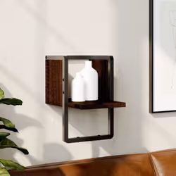 Maximisez votre espace intérieur et donnez du style à votre mur avec cette étagère murale ! Matériau robuste : le bois d'ingé ...