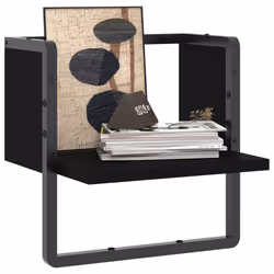 VidaXL 836278 étagères Bois, Métal Noir