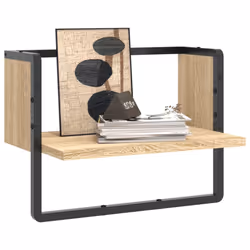VidaXL 836279 étagères Bois, Métal Bois