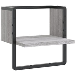 VidaXL 836286 étagères Bois, Métal Gris