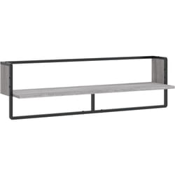 Vidaxl - tagère murale avec barre sonoma gris 100x25x30 cm