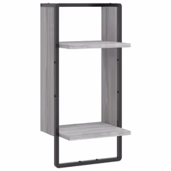 VidaXL 836301, Bois, Métal, Gris, 300 mm, 250 mm, 650 mm, 1 pièce(s)