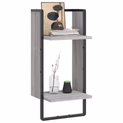 VidaXL 836301 étagères Bois, Métal Gris