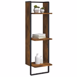 VidaXL 836305 étagères Bois, Métal Chêne, Marron