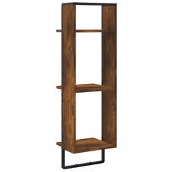 VidaXL 836305 étagères Bois, Métal Chêne, Marron - Vue supplémentaire 6