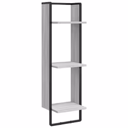 VidaXL 836306, Bois, Métal, Gris, 300 mm, 250 mm, 1000 mm, 1 pièce(s)