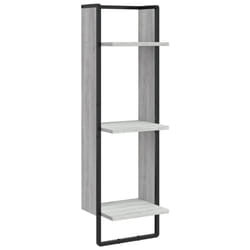 VidaXL 836306 étagères Bois, Métal Gris