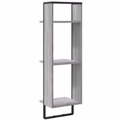 VidaXL 836306 étagères Bois, Métal Gris - Vue supplémentaire 6