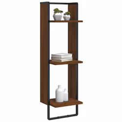 VidaXL 836307 étagères Bois, Métal Marron, Bois
