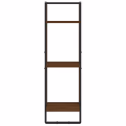 VidaXL 836307 étagères Bois, Métal Marron, Bois - Vue supplémentaire 4